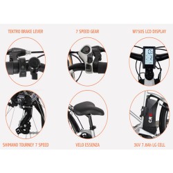 Ηλεκτρικό ποδήλατο μεσαίας τριβής CR5 με κινητήρα Yadea RKS RUNHORSE Ηλεκτρικό ποδήλατο μεσαίας τριβής CR5 με κινητήρα Yadea RKS RUNHORSE