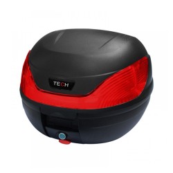 Bαλιτσάκι μαύρο χρώμα με κόκκινο ανακλαστικό για ένα κράνος  Bαλιτσάκι μαύρο χρώμα με κόκκινο ανακλαστικό για ένα κράνος