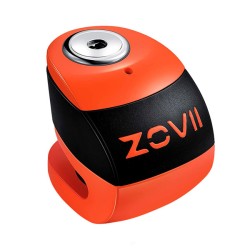 Kλειδαριά δισκόφρενου πορτοκαλί/μαύρη με συναγερμό ZOVII