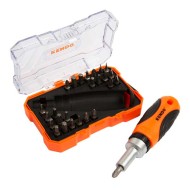 Σετ 27 τεμάχια μύτες και κατσαβίδι καστανιάς μαγνητικό KENDO