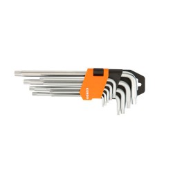 Σετ 9 τεμάχια Torx κλειδιά CR-V από ατσάλι Kendo  Σετ 9 τεμάχια Torx κλειδιά CR-V από ατσάλι Kendo