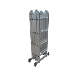 Πολυμορφική σκάλα αλουμινίου 4x4 με αντοχή βάρους έως 150kg