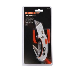 Φαλτσέτα μοκέτας 19mm με αναδιπλούμενο σουγιά και θήκη KENDO Φαλτσέτα μοκέτας 19mm με αναδιπλούμενο σουγιά και θήκη KENDO