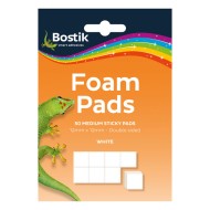 Αφρώδη αυτοκόλλητα διπλής όψης σε λευκό χρώμα συσκευασία 50 τεμαχίων Αφρώδη αυτοκόλλητα διπλής όψης σε λευκό χρώμα συσκευασία 50 τεμαχίων