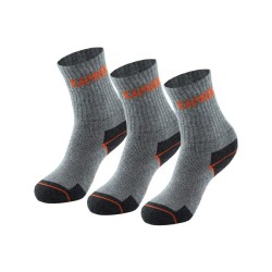 Κάλτσες WORK σύνθεση 75% βαμβάκι νούμερο 42-44 σετ 3 τεμαχίων KAPRIOL