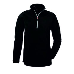 Mπλούζα Fleece wolf γυναικεία με φερμουάρ σε μαύρο χρώμα και μέγεθος XS Kapriol 