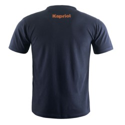 Μπλούζα T-shirt enjoy από βαμβακερό jersey ύφασμα σε μπλέ χρώμα & μεγέθους XXL Kapriol 