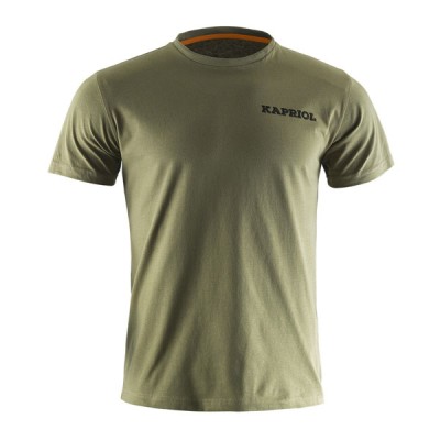 Μπλούζα T-shirt enjoy λαδί χρώμα από 100% βαμβακερό jersey & μεγέθους ΧΧL Kapriol 
