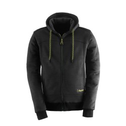 Ζακέτα εργασίας σε μαύρο χρώμα με κουκούλα Fleece Slick μέγεθος ΧΧΧL KAPRIOL Ζακέτα εργασίας σε μαύρο χρώμα με κουκούλα Fleece Slick μέγεθος ΧΧΧL KAPRIOL
