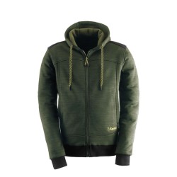 Ζακέτα εργασίας πράσινο χρώμα Fleece Slick με κουκου΄λα από μαλακό και άνετο ύφασμα μεγέθους M Kapriol Ζακέτα εργασίας πράσινο χρώμα Fleece Slick με κουκου΄λα από μαλακό και άνετο ύφασμα μεγέθους M Kapriol
