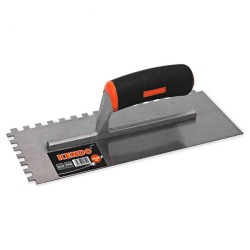 Οδοντωτή σπάτουλα πλακιδίων διαστάσεων 0,7x120x280 mm KENDO Οδοντωτή σπάτουλα πλακιδίων διαστάσεων 0,7x120x280 mm KENDO