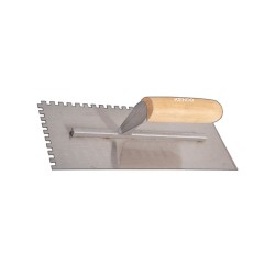 Σπάτουλα πλακιδίων οδοντωτή με ξύλινη λαβή διαστάσεων 0,7Χ120Χ280mm Kendo Σπάτουλα πλακιδίων οδοντωτή με ξύλινη λαβή διαστάσεων 0,7Χ120Χ280mm Kendo