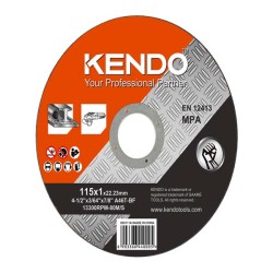 Δίσκος κοπής ανοξείδωτου μετάλλου με διαστάσεις 100x1x16mm KENDO