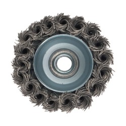 Συρματόβουρτσα στρογγυλή πλεκτή γωνιακού τροχού 65mm Kendo Συρματόβουρτσα στρογγυλή πλεκτή γωνιακού τροχού 65mm Kendo