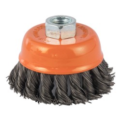 Συρματόβουρτσα στρογγυλή πλεκτή γωνιακού τροχού 65mm Kendo Συρματόβουρτσα στρογγυλή πλεκτή γωνιακού τροχού 65mm Kendo