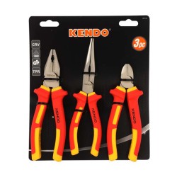 Σετ πένσα πλαγιοκόπτης και πλατυτσίμπιδο ηλεκτρολόγου VDE 10000V ΚΕΝDO Σετ πένσα πλαγιοκόπτης και πλατυτσίμπιδο ηλεκτρολόγου VDE 10000V ΚΕΝDO