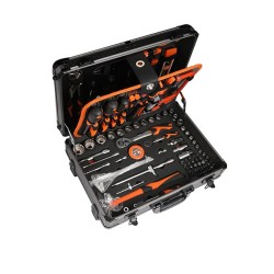 Εργαλειοθήκη επαγγελαματική αλουμινίου 161 τεμαχίων με τηλεσκοπική λαβή Kendo Εργαλειοθήκη επαγγελαματική αλουμινίου 161 τεμαχίων με τηλεσκοπική λαβή Kendo