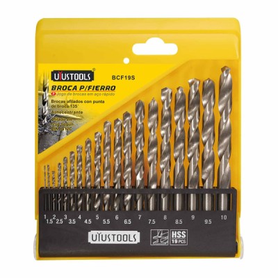 Σετ 19 τεμάχια τρυπάνια ΗSS Φ1-10mm UYUS TOOLS