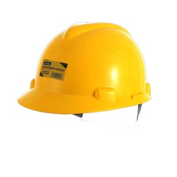 Κράνος εργοταξίου ασφαλείας από PVC αδιαβροχοποιημένο σε κίτρινο χρώμα UYUS TOOLS