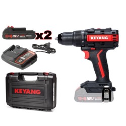 Σετ δραπανοκατσάβιδο μπαταρίας Brushless 18V 2 ταχυτήτων & ροπής στρέψης 55Nm Κeyang  Σετ δραπανοκατσάβιδο μπαταρίας Brushless 18V 2 ταχυτήτων & ροπής στρέψης 55Nm Κeyang