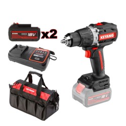 Σετ δραπανοκατσάβιδο Brushless 18V με μπαταρία 2 ταχυτήτων & ροπή στρέψης 100Nm Keyang  Σετ δραπανοκατσάβιδο Brushless 18V με μπαταρία 2 ταχυτήτων & ροπή στρέψης 100Nm Keyang