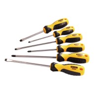 Σετ 6 τεμάχια κατσαβίδια ίσια και σταυρού από ατσάλι KENDO