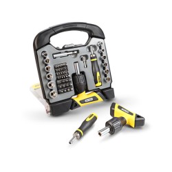 Κασετίνα 48 τεμαχίων με καρυδάκια, μύτες με μανέλα και κατσαβίδι καστανιάς  Κασετίνα 48 τεμαχίων με καρυδάκια, μύτες με μανέλα και κατσαβίδι καστανιάς