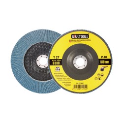 Δίσκος κυρτός φτερού λείανσης ζιρκονίου 40GRIT διαστάσεων 180x22.2mm UYUS TOOLS Δίσκος κυρτός φτερού λείανσης ζιρκονίου 40GRIT διαστάσεων 180x22.2mm UYUS TOOLS