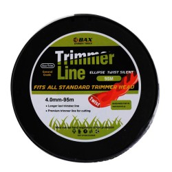 Αθόρυβη ελικοειδής μεσινέζα διαμέτρου 4mm και μήκους 95m μαύρη σε καρούλι ΒΑΧ 