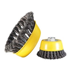 Πλεκτή συρματόβουρτσα από ατσάλι διαστάσεων 125mm UYUS TOOLS