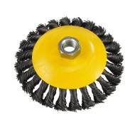 Συρματόβουρτσα σε σχήμα καμπάνας διαμέτρου 120mm πλεκτή UYUS TOOLS Συρματόβουρτσα σε σχήμα καμπάνας διαμέτρου 120mm πλεκτή UYUS TOOLS