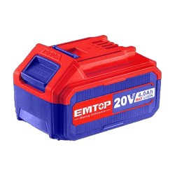 Mπαταρία Li-Ion 20V 4Ah με ένδειξη κατάστασης μπαταρίας Emtop  Mπαταρία Li-Ion 20V 4Ah με ένδειξη κατάστασης μπαταρίας Emtop