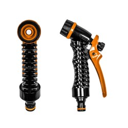 Πιστόλι ψεκασμού με μοχλό ρύθμισης ροής Black line Bradas