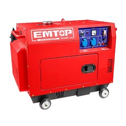 Γεννήτρια μονοφασική Diesel κλειστού τύπου 5000W με αυτόματο μεταγωγικό πίνακα ATS Emtop Γεννήτρια μονοφασική Diesel κλειστού τύπου 5000W με αυτόματο μεταγωγικό πίνακα ATS Emtop