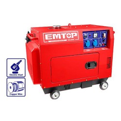 Γεννήτρια μονοφασική Diesel κλειστού τύπου 5000W με αυτόματο μεταγωγικό πίνακα ATS Emtop Γεννήτρια μονοφασική Diesel κλειστού τύπου 5000W με αυτόματο μεταγωγικό πίνακα ATS Emtop