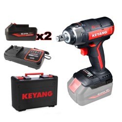 Σετ παλμικό μπουλονόκλειδο 18V Brushless με μπαταρία κιβώτιο 3 ταχυτήτων & χρόνος φόρτισης 15min Keyang  Σετ παλμικό μπουλονόκλειδο 18V Brushless με μπαταρία κιβώτιο 3 ταχυτήτων & χρόνος φόρτισης 15min Keyang