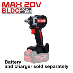 Μπουλονόκλειδο παλμικό Brushlees μπαταρίας με ισχύ 315Nm Keyang Μπουλονόκλειδο παλμικό Brushlees μπαταρίας με ισχύ 315Nm Keyang