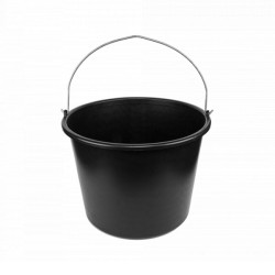 Κουβάς πλαστικός από PVC χωρητικότητας 12Lt σε μαύρο χρώμα BRADAS