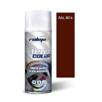 Ακρυλικό σπρέι βαφής υψηλής απόδοσης σε έντονο καφέ χρώμα RAL8016 400ml
