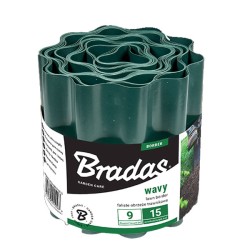 Διαχωριστικό παρτεριών σε πράσινο χρώμα διαστάσεων 9mX10cm BRADAS