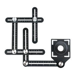 Πολυλειτουργικός χάρακας κατασκευασμένος από ατσάλι 6 πλευρών KENDO Πολυλειτουργικός χάρακας κατασκευασμένος από ατσάλι 6 πλευρών KENDO