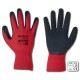 Γάντια με επικάλυψη latex με μαλακή πλέξη σε κόκκινο χρώμα Νο10 BRADAS