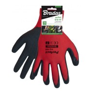 Γάντια με επικάλυψη latex με μαλακή πλέξη σε κόκκινο χρώμα Νο9 BRADAS