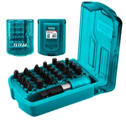 Σετ μαύρες χτυπητές μύτες 25mm σε κασετίνα 30 τεμαχίων TOTAL 