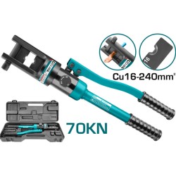 Υδραυλική πρέσα ακροδεκτών Cu 16-240mm2 TOTAL  Υδραυλική πρέσα ακροδεκτών Cu 16-240mm2 TOTAL