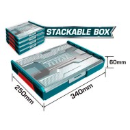 Πλαστική ταμπακιέρα διαστάσεων 34x25x6cm TOTAL  Πλαστική ταμπακιέρα διαστάσεων 34x25x6cm TOTAL
