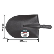 Φτυάρι μεταλλικό διστάσεων 23.5 Χ 30.5cm ΤOTAL Φτυάρι μεταλλικό διστάσεων 23.5 Χ 30.5cm ΤOTAL