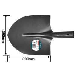 Μεταλλικό φτυάρι με διαστάσεις 29 Χ 29cm 1kg TOTAL Μεταλλικό φτυάρι με διαστάσεις 29 Χ 29cm 1kg TOTAL