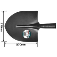 Μεταλλικό φτυάρι με διαστάσεις 27 Χ 27cm 1kg TOTAL Μεταλλικό φτυάρι με διαστάσεις 27 Χ 27cm 1kg TOTAL