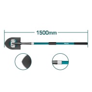 Μεταλλικό φτυάρι διαστάσεων 21.5 Χ 29cm με λαβή fiberglass μήκους 150cm TOTAL Μεταλλικό φτυάρι διαστάσεων 21.5 Χ 29cm με λαβή fiberglass μήκους 150cm TOTAL
